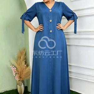 非洲单 找梭织/雪纺连衣裙工厂